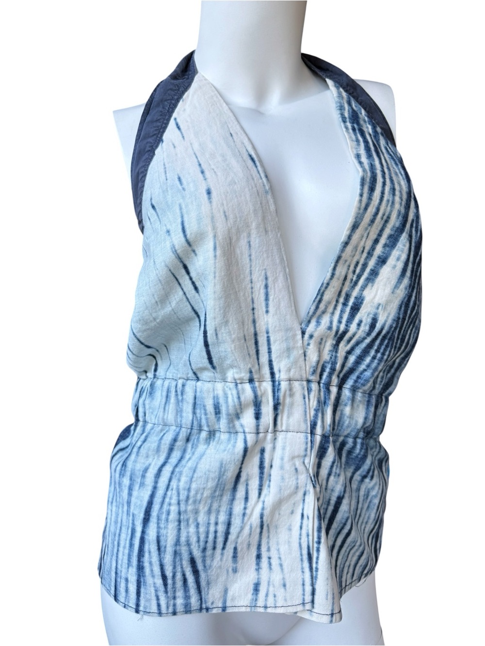 Handmade Indigo Tie-Dye Halter Top
small